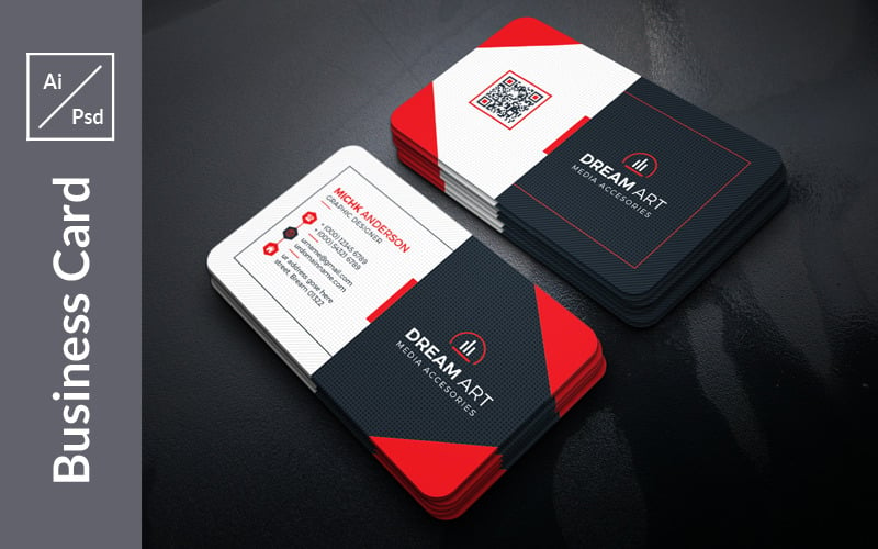 Squar Art Business Card - Corporate Identity Template