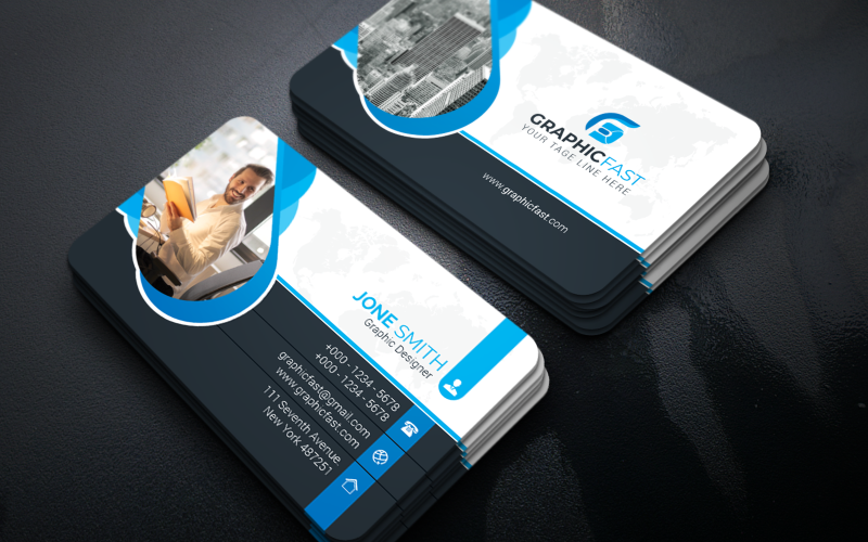 Download Фирменный стиль "Creative BusinessCard - Corporate Identity Template" / Creative BusinessCard - Corporate Identity Template - Фирменный стиль на тему графика black,blue,bundle,business,card,clean,cmyk,color,company,corporate,creative,design,green,horizontal,modern,personal,print,ready,professional,psd