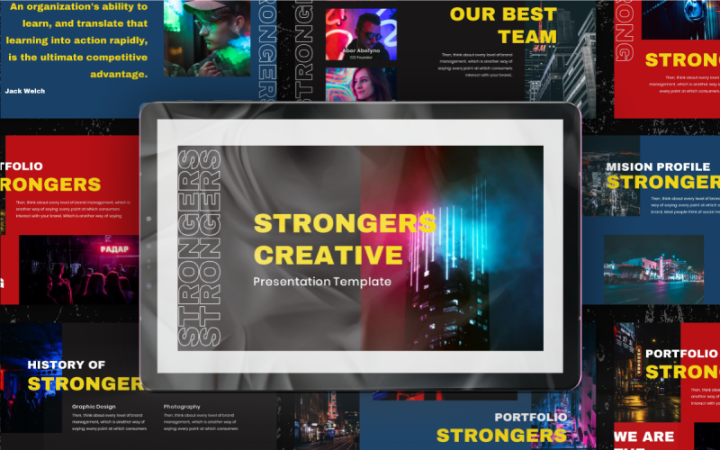 Diapositivas creativas de Google Strongers