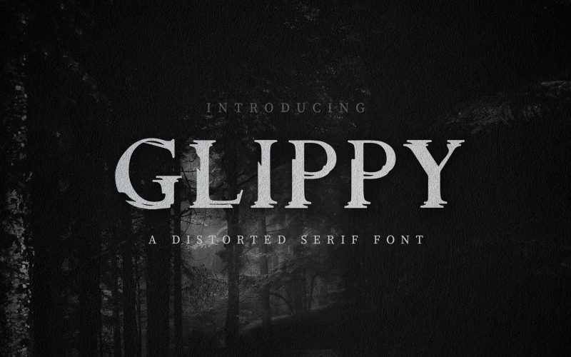 Glippy industrieel lettertype