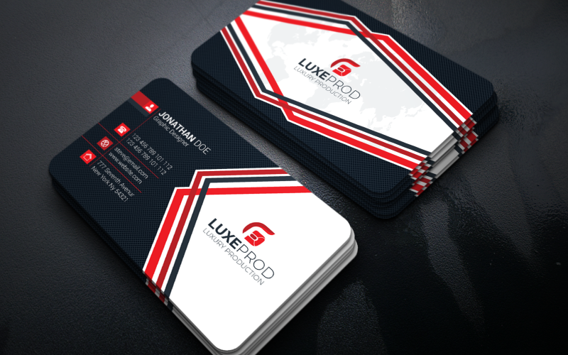 Download Фирменный стиль "Red Color Business Card - Corporate Identity Template" / Red Color Business Card - Corporate Identity Template - Фирменный стиль на тему графика black,blue,bundle,business,card,clean,cmyk,color,company,corporate,creative,design,green,horizontal,modern,personal,print,ready,professional,psd