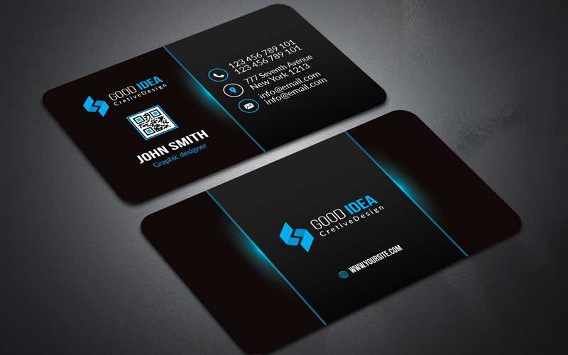 Download Фирменный стиль "Black Business card - Corporate Identity Template" / Black Business card - Corporate Identity Template - Фирменный стиль на тему графика abstract,art,artistic,blue,building,computer,corporate,graph,graphic,green,hi-quality,id,kit,internet,logo,modern,multimedia,official,photo,play
