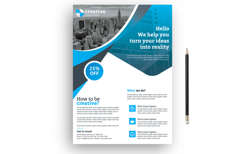 Download Фирменный стиль "Blue Color Business Flyer - Corporate Identity Template" / Blue Color Business Flyer - Corporate Identity Template - Фирменный стиль на тему графика fyer,corporate,flyer,artistic,blue,building,computer,graph,graphic,green,hi-quality,id,kit,internet,logo,modern,multimedia,official,photo,play