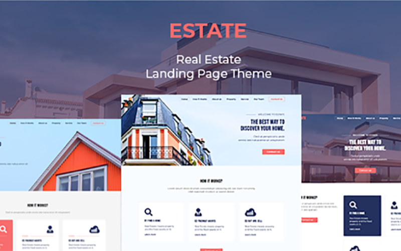 Estate - адаптивный шаблон целевой страницы недвижимости
