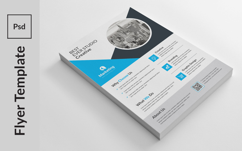 Download Фирменный стиль "Flat Design Flyer - Corporate Identity Template" / Flat Design Flyer - Corporate Identity Template - Фирменный стиль на тему графика a4,advertisement,advertising,agency,business,flyer,clean,company,consultant,corporate,creative,design,handout,leaflet,magazine,marketing,modern,multipurpose,newspaper,pamphlet