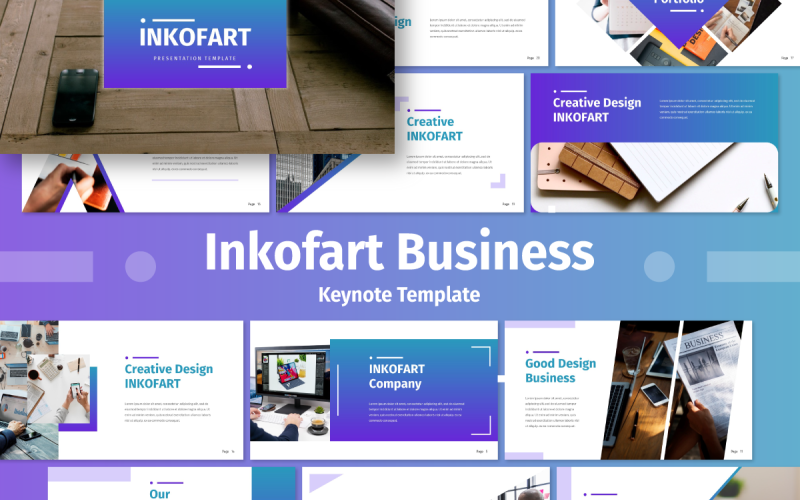 Inkofert - Business - Keynote-sjabloon