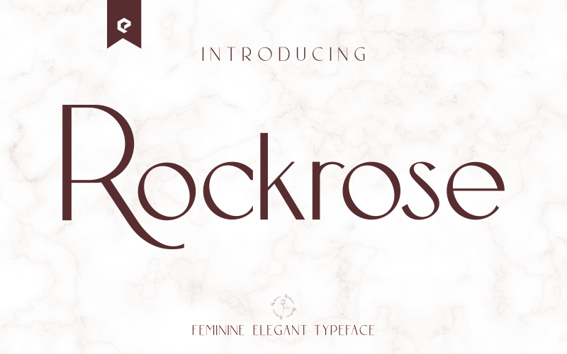 Роскошный женский стилистский шрифт Rockrose