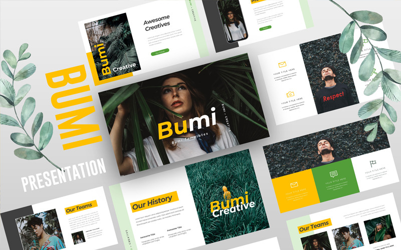 Bumi Creative PowerPoint-sjabloon