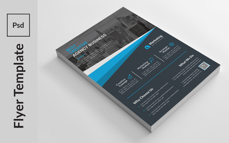 Download Фирменный стиль "Clean Dark Flyer - Corporate Identity Template" / Clean Dark Flyer - Corporate Identity Template - Фирменный стиль на тему графика a4,advertisement,advertising,agency,business,flyer,clean,company,consultant,corporate,creative,design,handout,leaflet,magazine,marketing,modern,multipurpose,newspaper,pamphlet