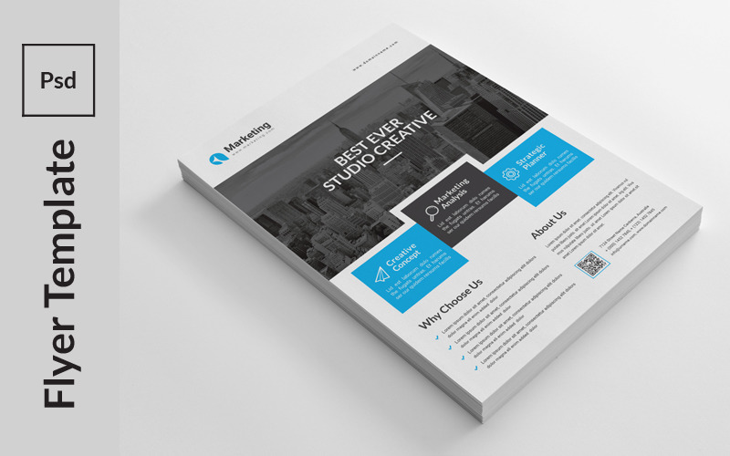 Download Фирменный стиль "Flat Style Flyer - Corporate Identity Template" / Flat Style Flyer - Corporate Identity Template - Фирменный стиль на тему графика a4,advertisement,advertising,agency,business,flyer,clean,company,consultant,corporate,creative,design,handout,leaflet,magazine,marketing,modern,multipurpose,newspaper,pamphlet