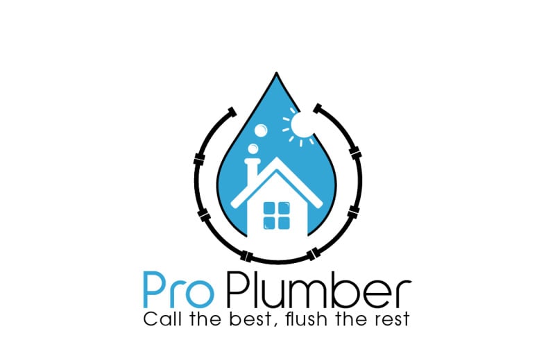 Klempner Logo Vorlage