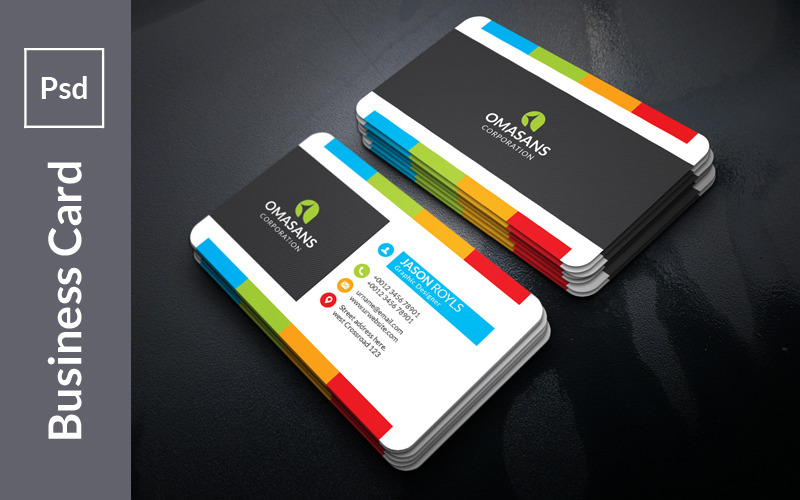 Download Фирменный стиль "Colorfull Mix Business Card - Corporate Identity Template" / Colorfull Mix Business Card - Corporate Identity Template - Фирменный стиль на тему графика abstract,art,artistic,blue,building,computer,corporate,graph,graphic,green,hi-quality,id,kit,internet,logo,modern,multimedia,official,photo,play