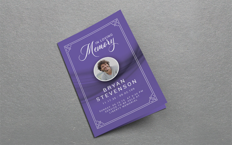 Download Фирменный стиль "Editable Funeral Program - Corporate Identity Template" / Editable Funeral Program - Corporate Identity Template - Фирменный стиль на тему графика funeral,program,template,brochure,memorial,service,obituary,programs,floral,church,order,of,printable