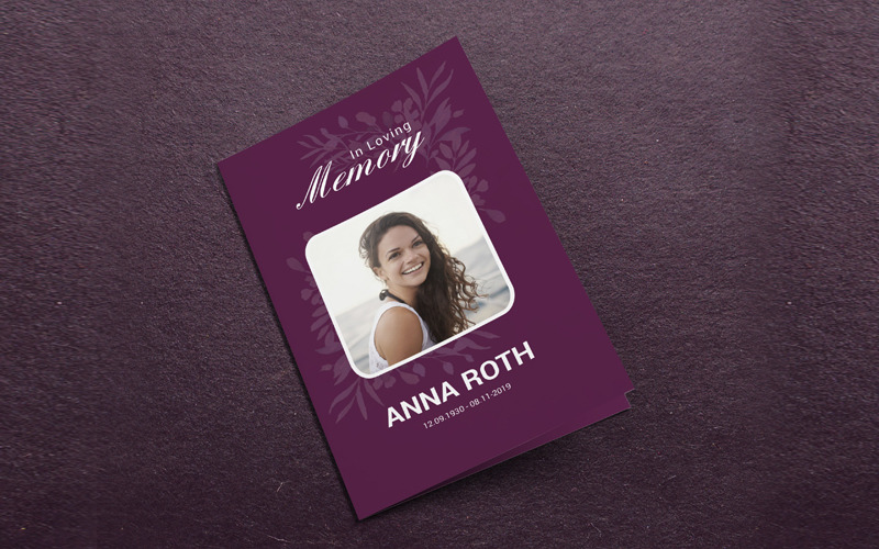 Download Фирменный стиль "Editable Funeral Program - Corporate Identity Template" / Editable Funeral Program - Corporate Identity Template - Фирменный стиль на тему графика funeral,program,template,brochure,memorial,service,obituary,programs,floral,church,order,of,printable