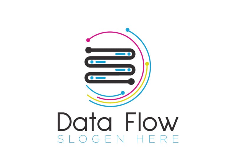 Plantilla de logotipo de datos