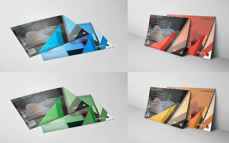 Download Фирменный стиль "Blue Color Postcard Card - Corporate Identity Template" / Blue Color Postcard Card - Corporate Identity Template - Фирменный стиль на тему графика corporate,postcard,template,card,bundle,business,flyer,event,ticket,trifold,creative,web,hi-quality,studio