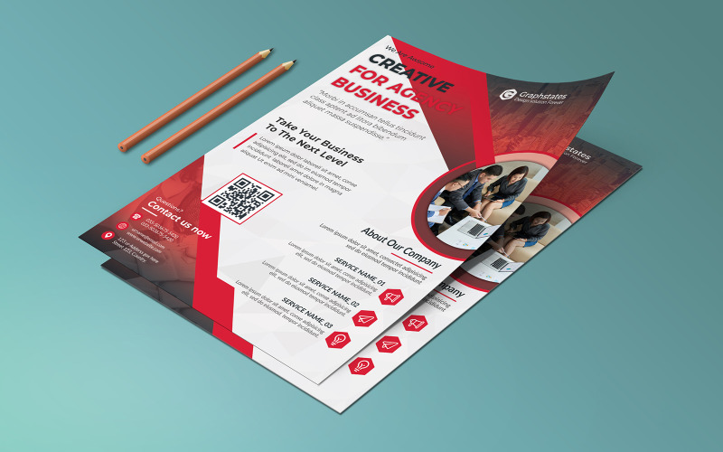Download Фирменный стиль "Business Flyer - Corporate Identity Template" / Business Flyer - Corporate Identity Template - Фирменный стиль business,flyer,template,dl,dlflyer,corporate,businesscard,flyerdesign,design,graphicdesign,print,bule,red,orange,green,brochure,trifold,bifold,postcard,card