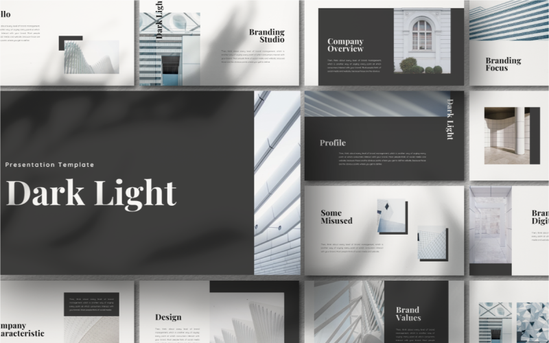 Dunkles Licht Google Slides