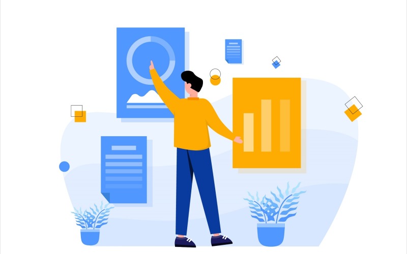 Download Vector "Finance Apps Flat Illustration - Vector Image" / Finance Apps Flat Illustration - Vector Image - Vector на тему графика illustration,vector,flat,graphic,design,business,finance,bank,financial,money,investment,economy,currency,payment,accounting