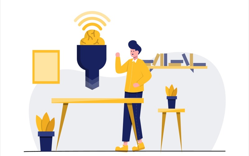 Download Vector "IoT Internet of Things Technology Flat Illustration - Vector Image" / IoT Internet of Things Technology Flat Illustration - Vector Image - Vector на тему графика illustration,vector,flat,iot,internet,things,network,technology,connection,concept,wireless,smart,mobile,wifi