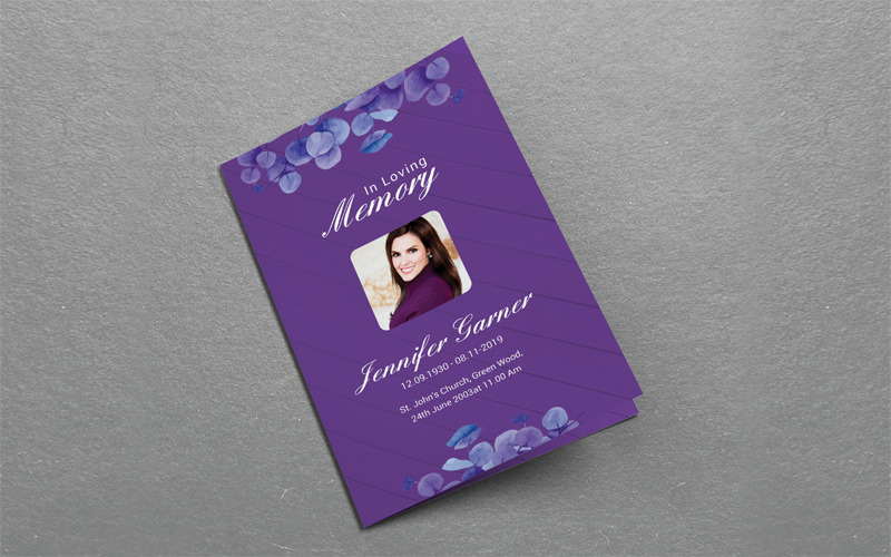 Download Фирменный стиль "Memorial Program - Corporate Identity Template" / Memorial Program - Corporate Identity Template - Фирменный стиль на тему графика funeral,program,template,brochure,memorial,service,obituary,programs,floral,church,order,of,printable