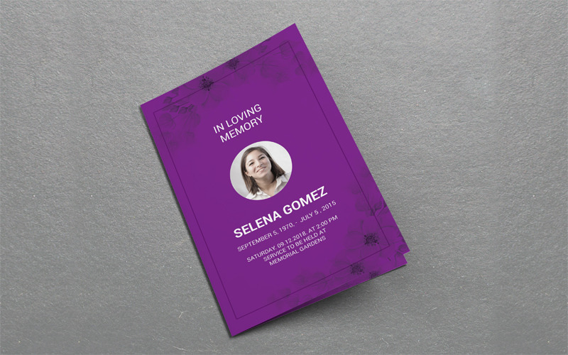 Download Фирменный стиль "Memorial Program - Corporate Identity Template" / Memorial Program - Corporate Identity Template - Фирменный стиль на тему графика funeral,program,template,brochure,memorial,service,obituary,programs,floral,church,order,of,printable