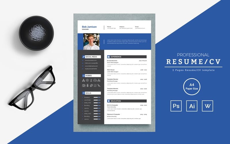 Curriculum minimalista / modello di cv