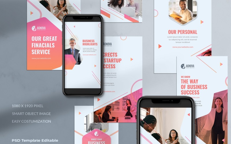 Finance Instagram Stories Template pro sociální média