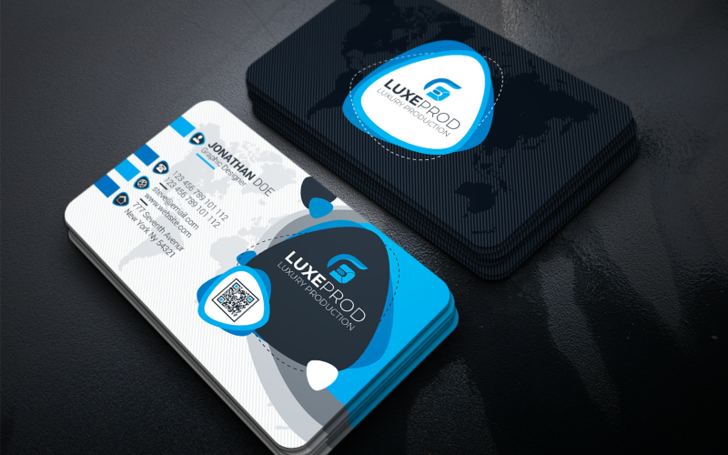 Download Фирменный стиль "Blue Color Business Card - Corporate Identity Template" / Blue Color Business Card - Corporate Identity Template - Фирменный стиль на тему графика black,blue,bundle,business,card,clean,cmyk,color,company,corporate,creative,design,green,horizontal,modern,personal,print,ready,professional,psd