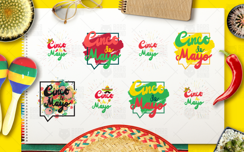 Download Фирменный стиль "Cinco De Mayo Greeting - Corporate Identity Template" / Cinco De Mayo Greeting - Corporate Identity Template - Фирменный стиль на тему графика lettering,card,type,typography,illustration,label,poster,template,greeting,party,vector,advertising,text,cactus,flyer,holiday,festival,yellow,green,colorful,event,decoration,drink,red,icon,ba