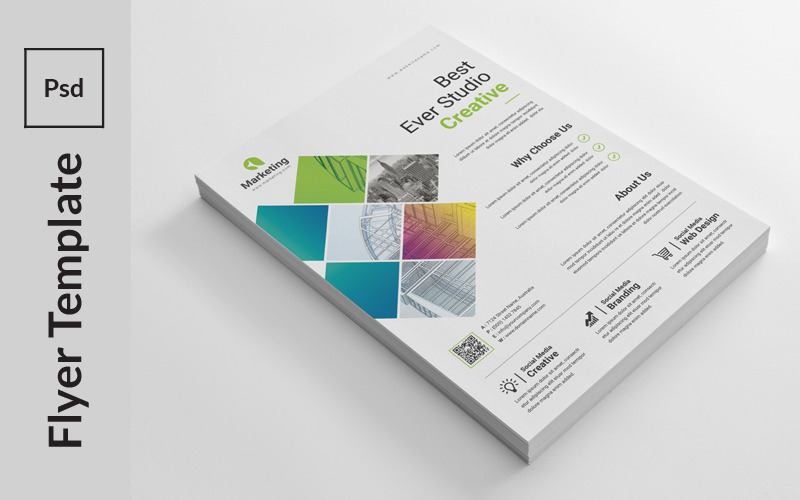 Clean Creative Design Flyer - Corporate Identity Template