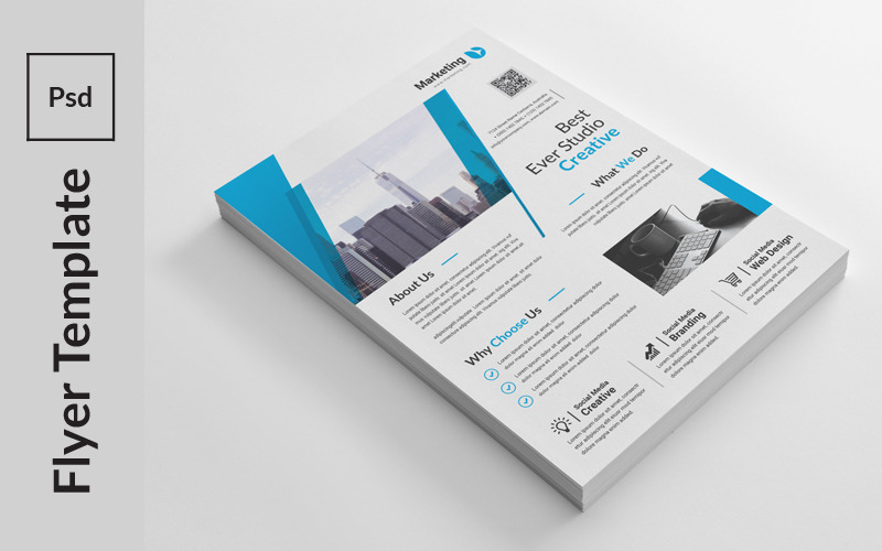 Download Фирменный стиль "Creative Line Star Flyer - Corporate Identity Template" / Creative Line Star Flyer - Corporate Identity Template - Фирменный стиль на тему графика a4,advertisement,advertising,agency,business,flyer,clean,company,consultant,corporate,creative,design,handout,leaflet,magazine,marketing,modern,multipurpose,newspaper,pamphlet