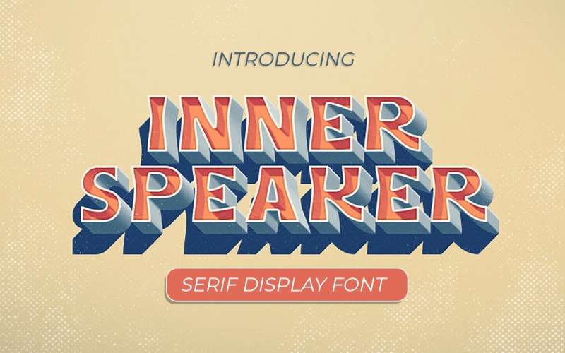 Download Шрифт "Innerspeaker Serif Display Font" / Innerspeaker Serif Display Font - Шрифт на тему графика serif,display,vintage,letterm,speaker,packaging,health,old,car,postcard,quote,logo,nature,elegant,stylish
