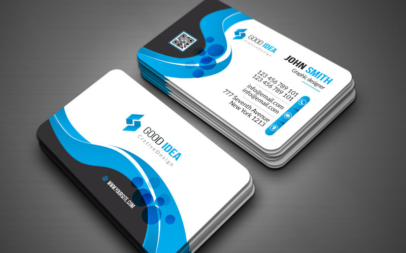 Download Фирменный стиль "Stylish business card - Corporate Identity Template" / Stylish business card - Corporate Identity Template - Фирменный стиль на тему графика abstract,art,artistic,blue,building,computer,corporate,graph,graphic,green,hi-quality,id,kit,internet,logo,modern,multimedia,official,photo,play