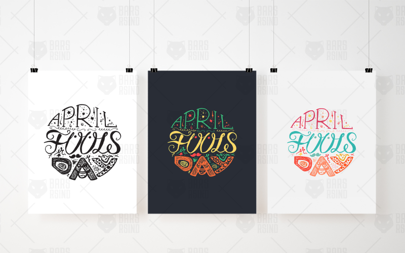 Download Фирменный стиль "April Fools Day Greeting Card - Corporate Identity Template" / April Fools Day Greeting Card - Corporate Identity Template - Фирменный стиль на тему графика calligraphy,lettering,fun,typography,illustration,poster,design,party,comic,happy,holiday,spring,festival,colorful,event,background,gift,creativity,print,cartoon,funny,joy,carnival,celebratio