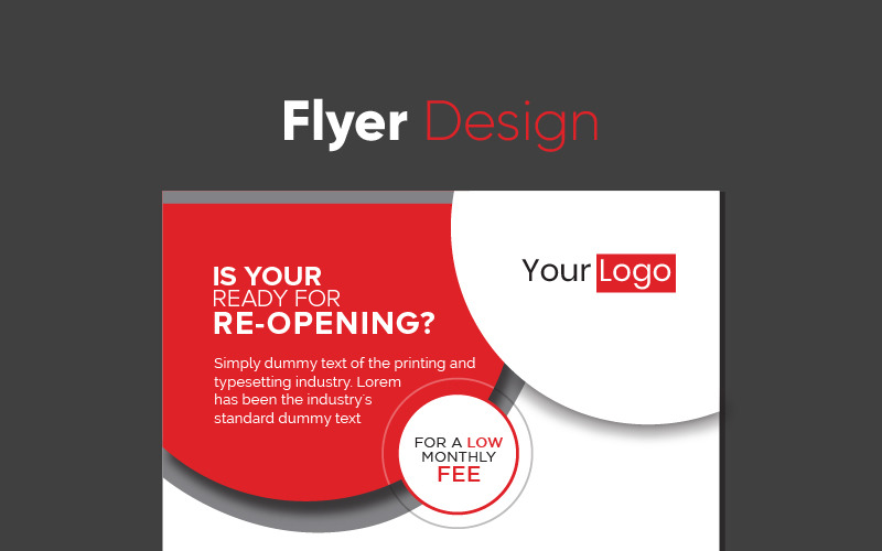 Download Фирменный стиль "Flyer Design - Corporate Identity Template" / Flyer Design - Corporate Identity Template - Фирменный стиль на тему графика flyer,brochure,corporate,design,latest,graphic,creative,professional,trend,offer,branding,red,color,black,2020,dummy,text,editable,free,fonts