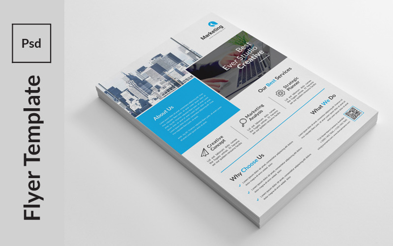 Download Фирменный стиль "Handout Flyer - Corporate Identity Template" / Handout Flyer - Corporate Identity Template - Фирменный стиль на тему графика a4,advertisement,advertising,agency,business,flyer,clean,company,consultant,corporate,creative,design,handout,leaflet,magazine,marketing,modern,multipurpose,newspaper,pamphlet