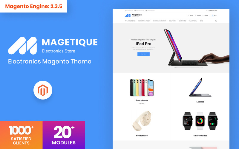 Magetique - Magento тема для магазина электроники