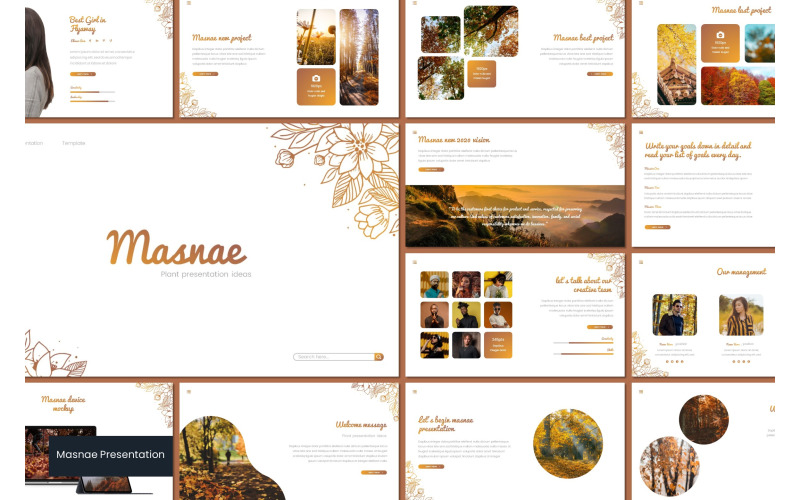 Masnae PowerPoint template