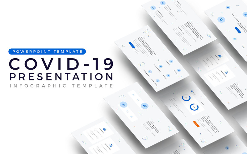 Modelo de PowerPoint de apresentação saudável Covid