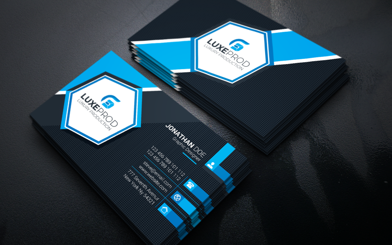 Download Фирменный стиль "Modern Business Card - Corporate Identity Template" / Modern Business Card - Corporate Identity Template - Фирменный стиль на тему графика black,blue,bundle,business,card,clean,cmyk,color,company,corporate,creative,design,green,horizontal,modern,personal,print,ready,professional,psd