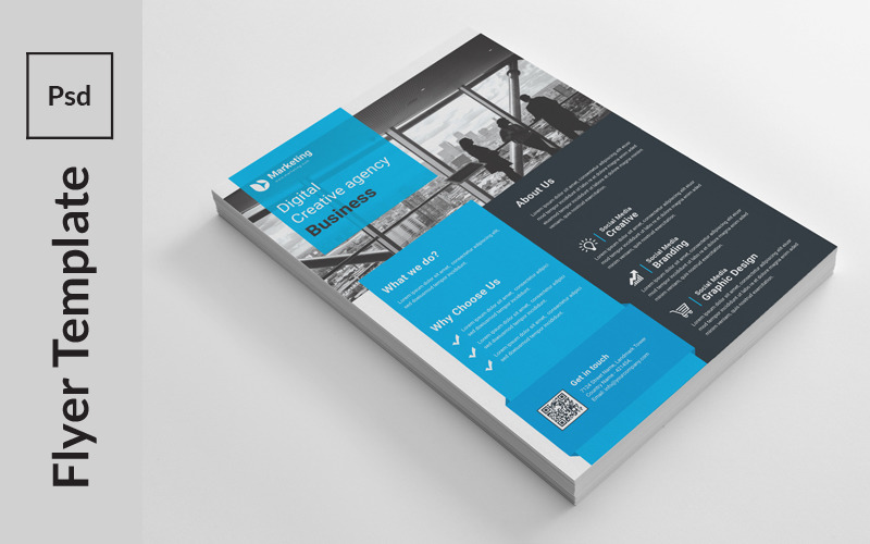 Download Фирменный стиль "Modern Dark Business Flyer - Corporate Identity Template" / Modern Dark Business Flyer - Corporate Identity Template - Фирменный стиль на тему графика a4,advertisement,advertising,agency,business,flyer,clean,company,consultant,corporate,creative,design,handout,leaflet,magazine,marketing,modern,multipurpose,newspaper,pamphlet