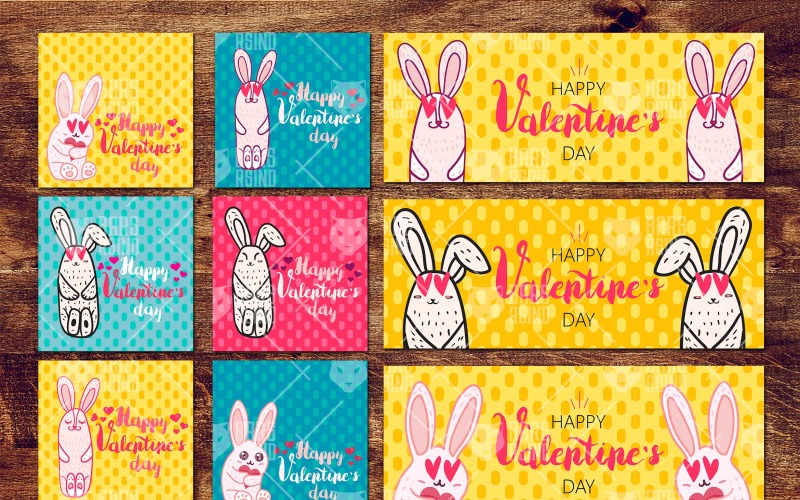 Download Фирменный стиль "Valentine With Loved Bunny - Corporate Identity Template" / Valentine With Loved Bunny - Corporate Identity Template - Фирменный стиль на тему графика wedding,calligraphy,lettering,invitation,typography,hand-drawn,illustration,poster,design,template,cute,greeting card,handwritten,romantic,valentines,decorative,heart,party,vector,love,advert
