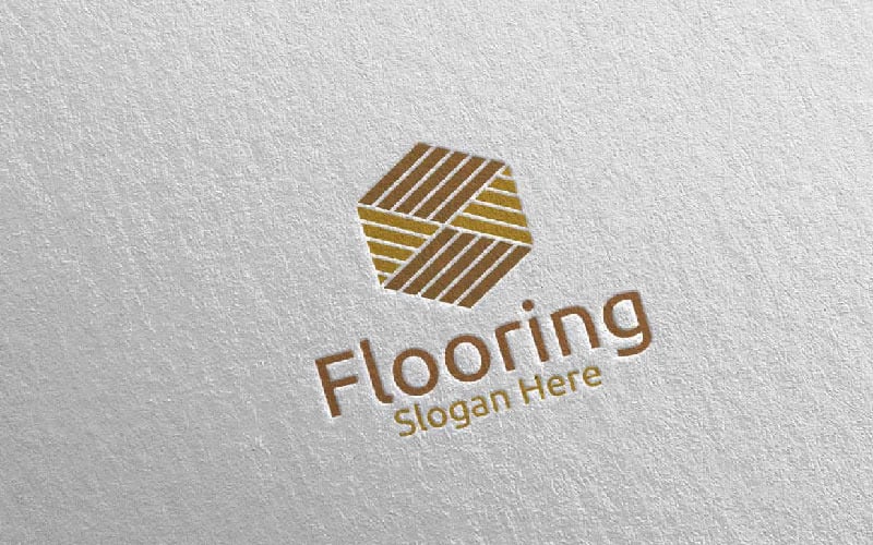 Flooring Parquet Wooden 11 Logo Template