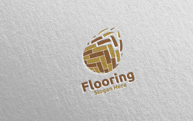 Flooring Parquet Wooden 13 Logo Template