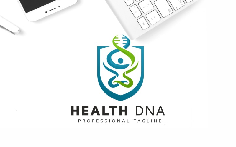 Human Health DNA Logo Template