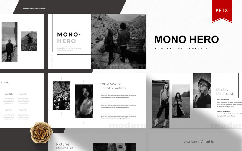 Mono Hero | Шаблон PowerPoint