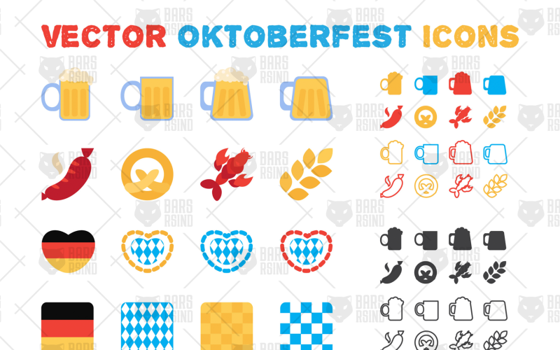 Oktoberfest Set Iconset Template