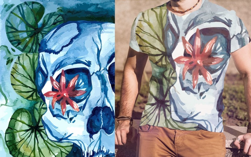 Download Фирменный стиль "Aqua Skull - Corporate Identity Template" / Aqua Skull - Corporate Identity Template - Фирменный стиль на тему графика t-shirt,design,sign,ink,vector,old,royal,watercolour,fabric,text,watercolor,art,drawn,tattoo,ornament,rock,decoration,flower,clothes,background,black,graphic,cloth,skeleton,print,banner,skull