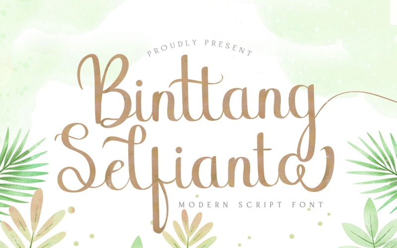 Download Шрифт "Binttang Selfianto - Modern Cursive Font" / Binttang Selfianto - Modern Cursive Font - Шрифт на тему графика calligraphy,handlettering,handwritten,logotype,signature,luxury,modern,feminime,classy,stylish,casual,handdrawn,elegant,ligature,whimsical